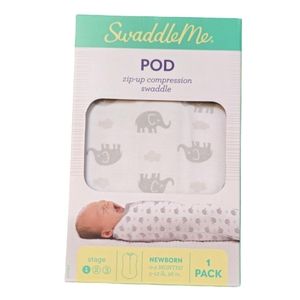 SwaddleMe Pod Zip-Up Compression Swaddle Stage 1 Newborn 0-2 Months 5-12lbs 26in